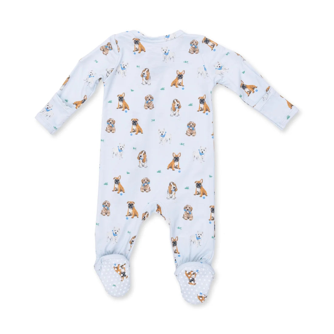 Angel Dear Zipper Footie - Bestie Dogs - Back View