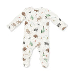 Angel Dear Zipper Footie - Northern Woodland Animals - Back View