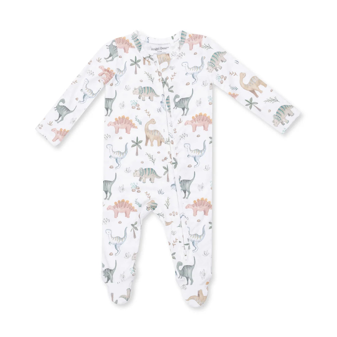 Angel Dear Zipper Footie - Sweet Baby Dinos