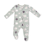 Angel Dear Zipper Footie - Black Sheep