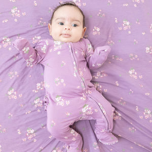 Angel Dear Zipper Ruffle Back Footie - Woodsorrel - Lifestyle