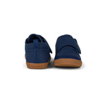 Stonz Cruiser Natural Toddler Shoes - Navy Front and Back View
