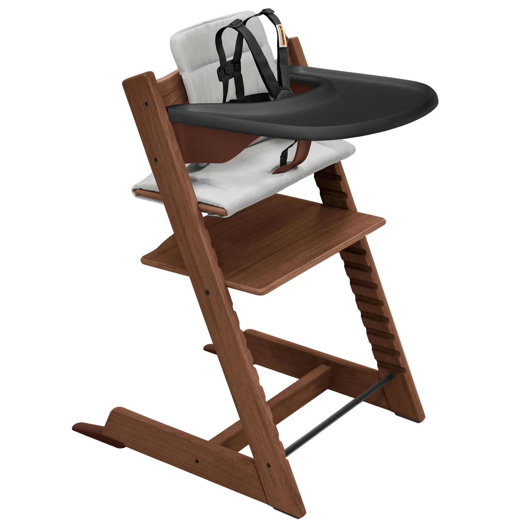 Oak Warm Brown / Anthrocite - Stokke Tripp Trapp® High Chair² and Cushion² with Stokke® Tray (Complete)