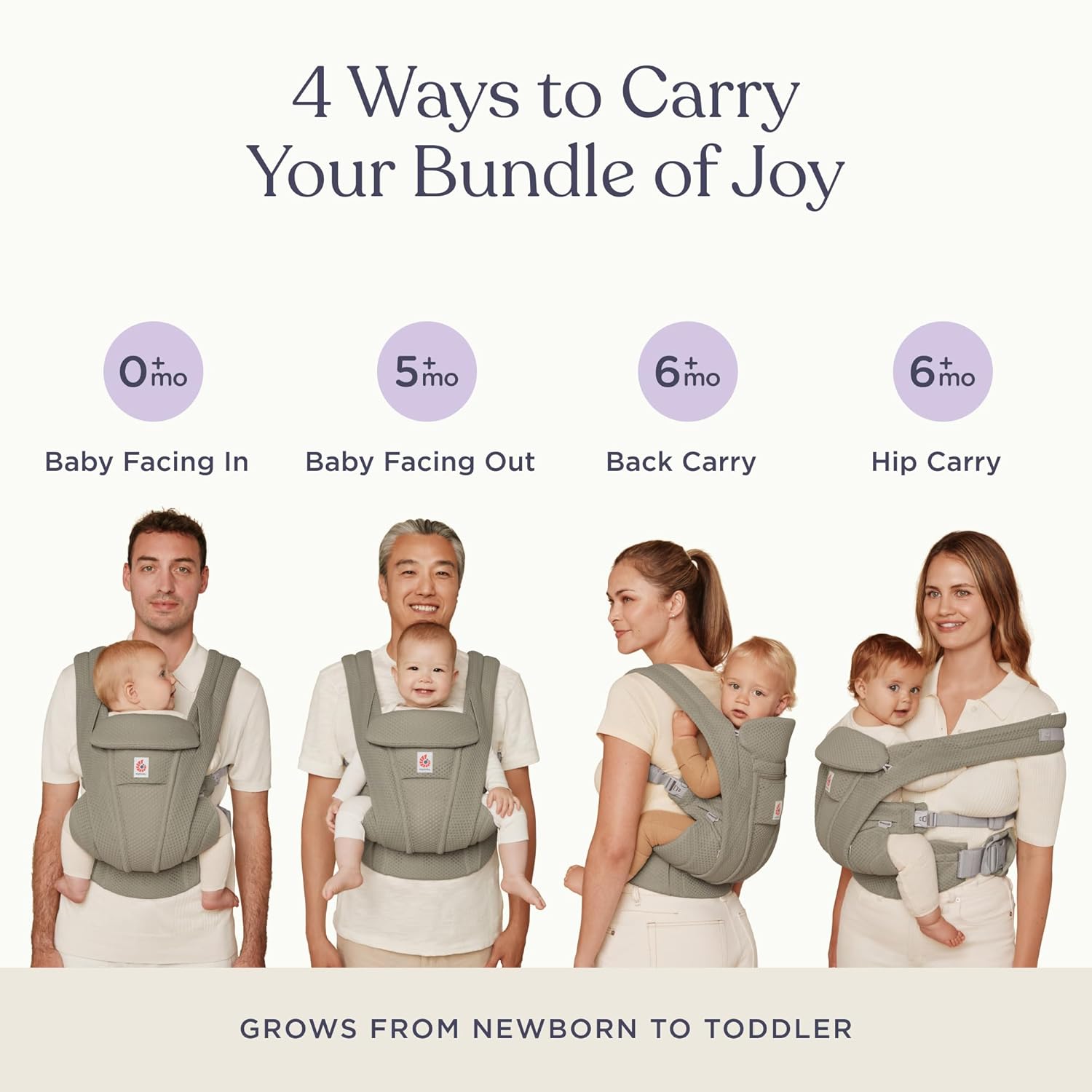 Ergobaby Omni Deluxe Mesh Baby Carrier - Four Position Carrier