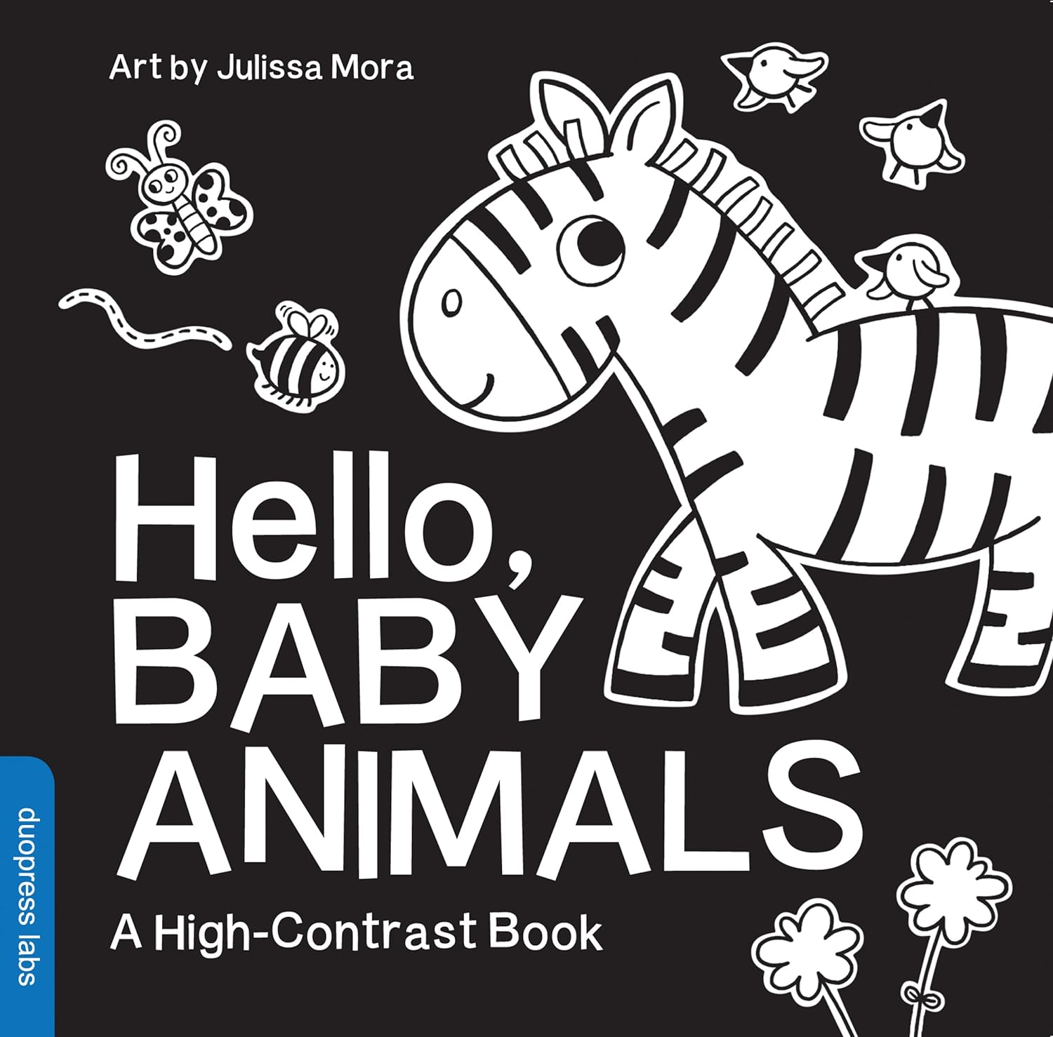 Hello, Baby Animals: A High-Contrast Board Book