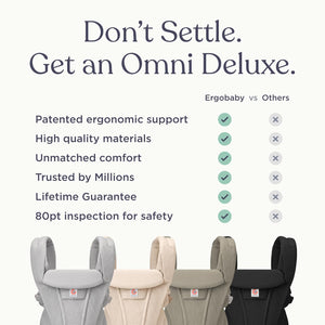 Ergobaby Omni Deluxe Mesh Baby Carrier - Safety features and highlights