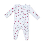 Angel Dear Zipper Ruffle Back Footie - Alyssa Floral
