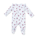 Angel Dear Zipper Ruffle Back Footie - Alyssa Floral - Back View