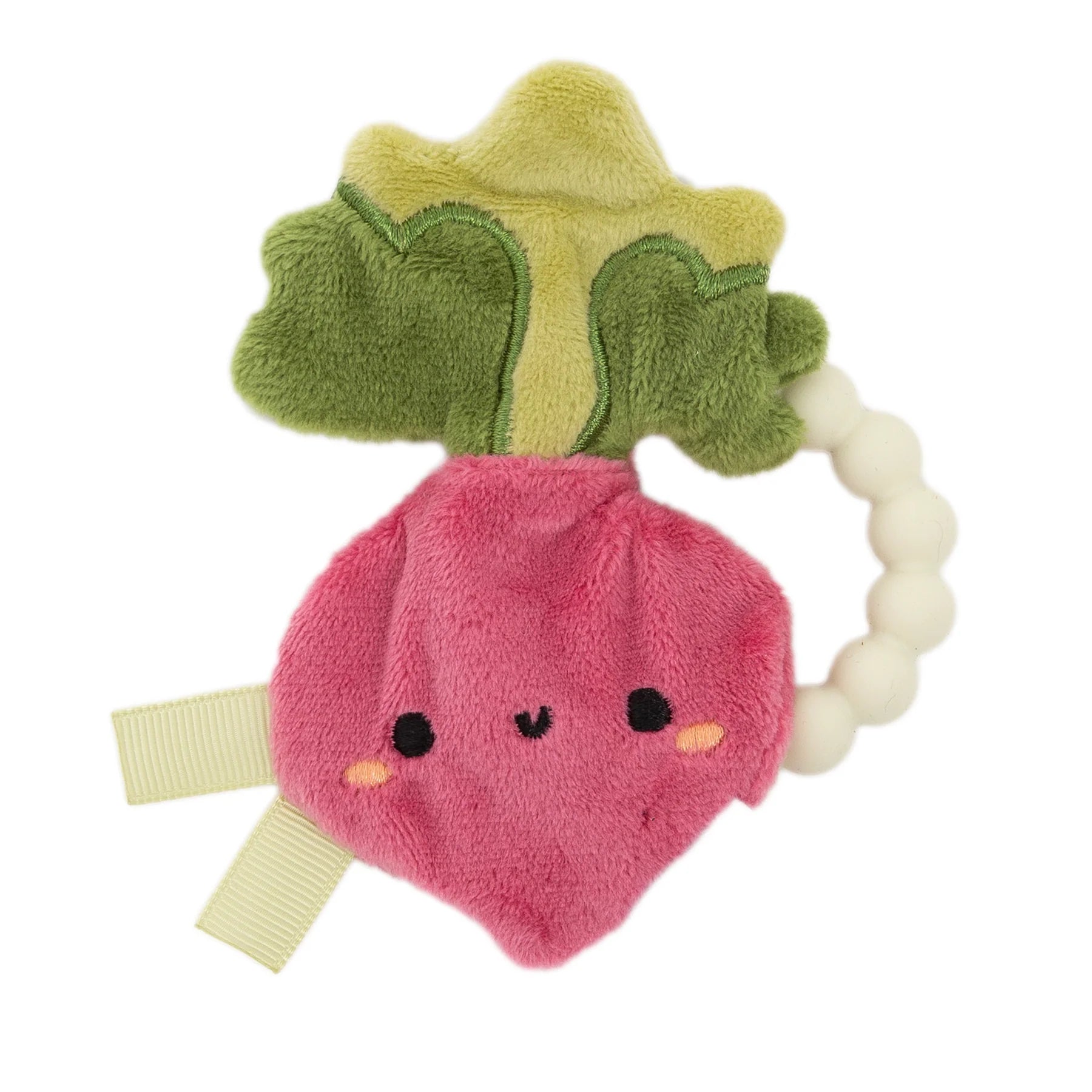 Pearhead Baby Crinkle Teether Toy - Turnip