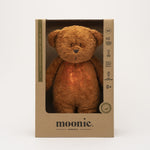 MOONIE Organic Humming Bear with Lamp - Caramel Boxed