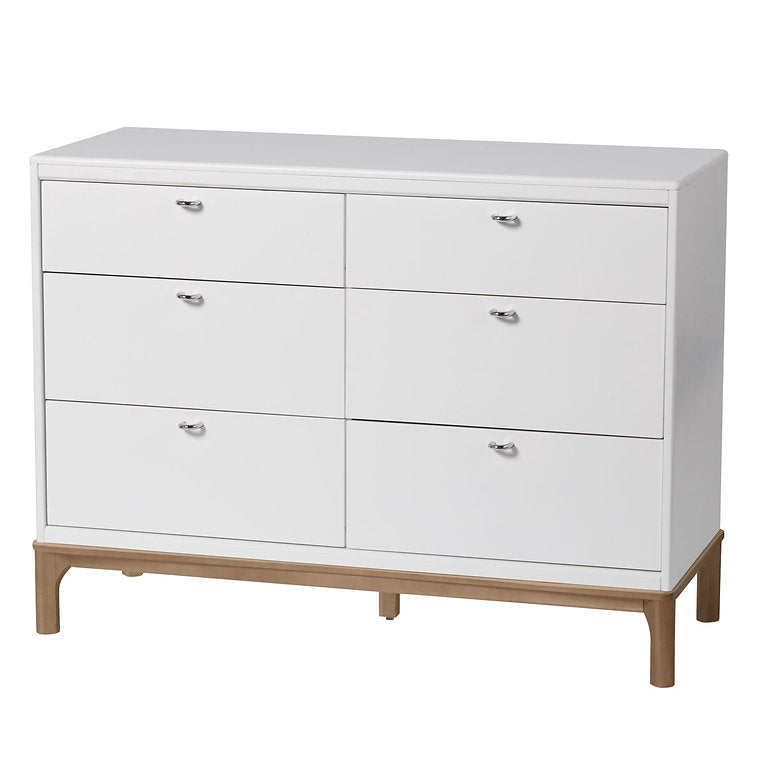 White - Little Seeds Laurel 6-Drawer Dresser