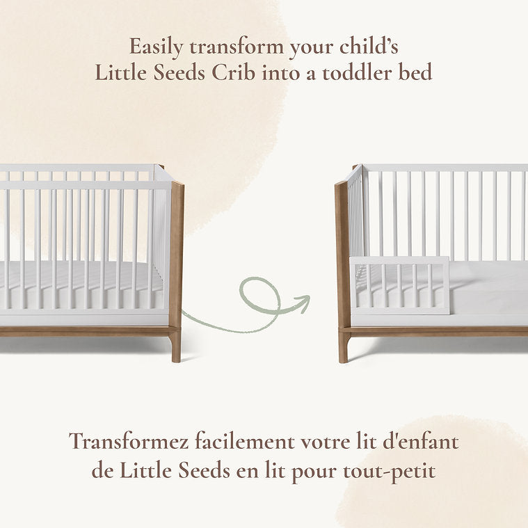 Little Seeds Toddler Guardrail - Laurel Collection Transform your Little Seeds Crib into a toddler bed