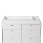 White - Little Seeds Double Dresser Topper Change Table Top - Laurel & Aster Collections