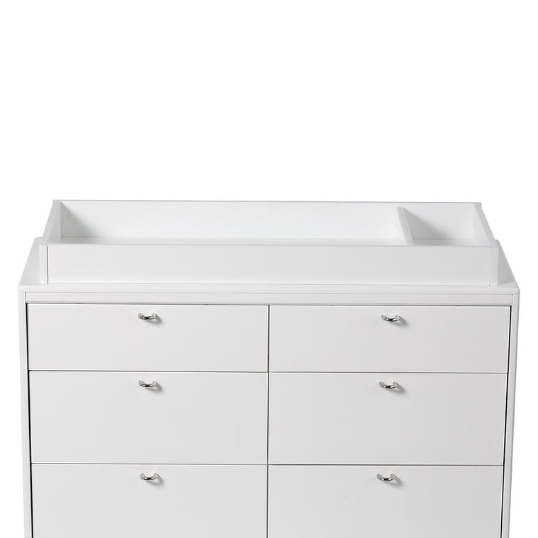 White - Little Seeds Double Dresser Topper Change Table Top - Laurel & Aster Collections