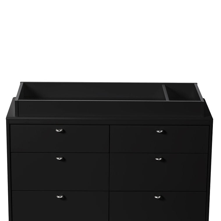 Black - Little Seeds Double Dresser Topper Change Table Top - Laurel & Aster Collections