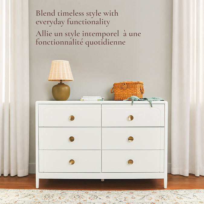 Little Seeds Briar 6-Drawer Nursery Dresser - Timeless Design and Functionality