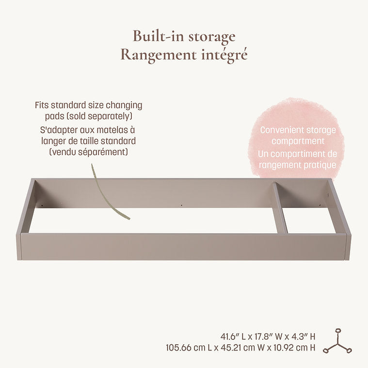 Little Seeds Double Dresser Topper Change Table Top - Pala Collection Lifestyle 5