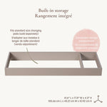 Little Seeds Double Dresser Topper Change Table Top - Pala Collection Lifestyle 5