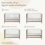 Little Seeds Laurel Island 4-in-1 Convertible Crib Four Modes of Use