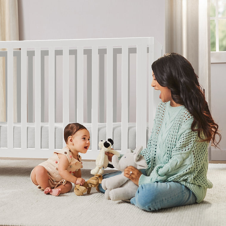Little Seeds Aster 4-in-1 Convertible Crib Lifestyle 1
