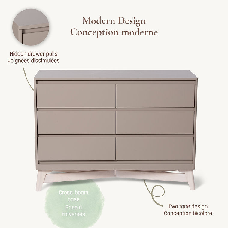 Little Seeds Pala 6-Drawer Dresser Modern Design