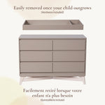 Little Seeds Double Dresser Topper Change Table Top - Pala Collection Lifestyle 2