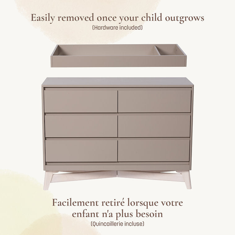 Little Seeds Double Dresser Topper Change Table Top - Pala Collection Lifestyle 2