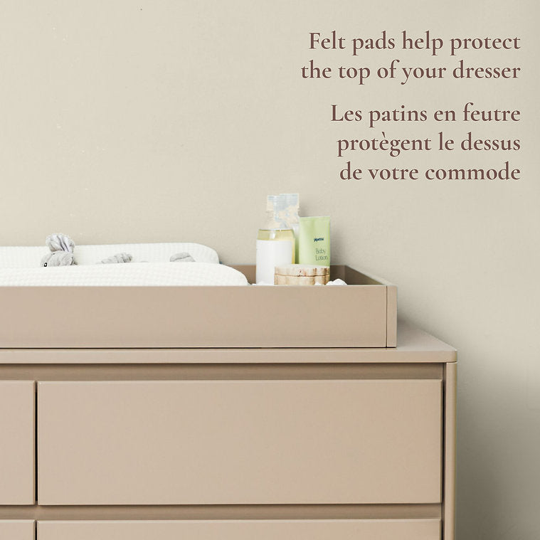 Little Seeds Double Dresser Topper Change Table Top - Pala Collection Lifestyle 1