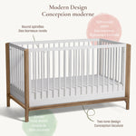 Little Seeds Laurel Island 4-in-1 Convertible Crib - Round Spindles