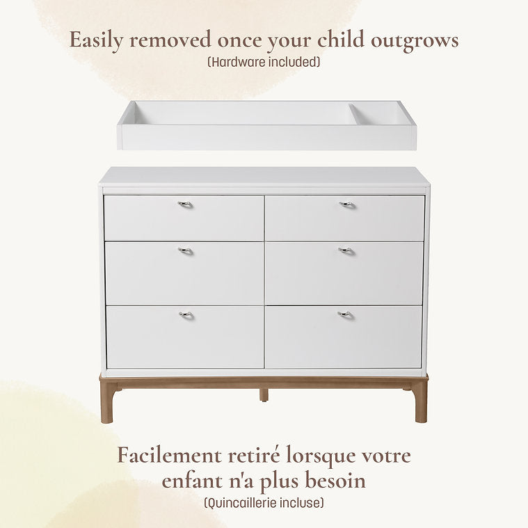 Little Seeds Double Dresser Topper Change Table Top - Laurel & Aster Collections - Easily Removable
