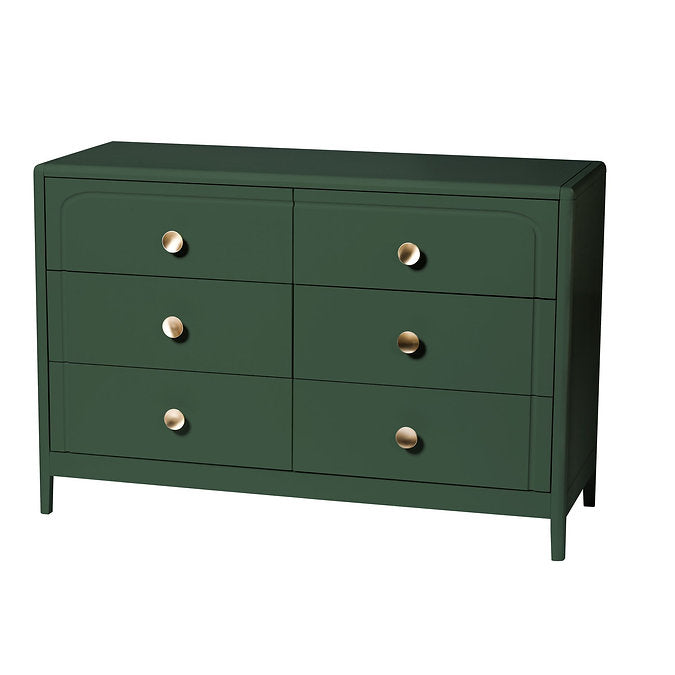 Bottle Green - Little Seeds Briar 6-Drawer Nursery Dresser
