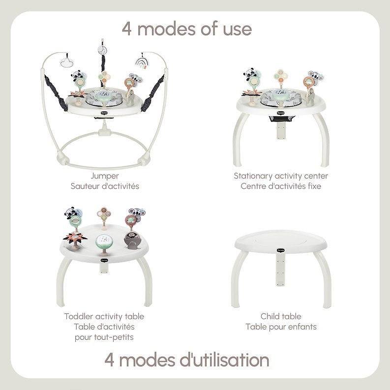Tiny Love Black & White Decor 4-in-1 Jumper - 4 Modes of Use