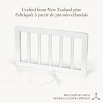 Little Seeds Toddler Guardrail - Laurel Collection Made from New Zealand Pine