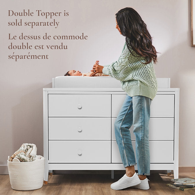 Little Seeds Aster 6-Drawer Nursery Dresser - Double Topper Sold Separately