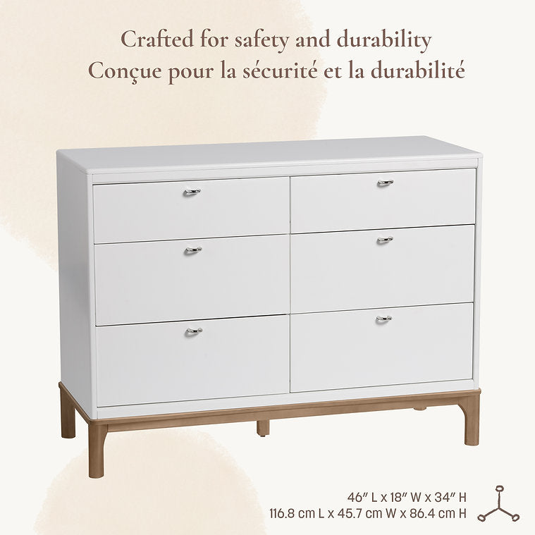 Little Seeds Laurel 6-Drawer Dresser - Crafted for Safety and Durability