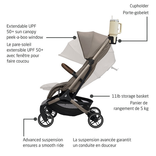 Maxi-Cosi Oxford Cabin Lightweight Travel Stroller - Features
