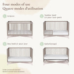 Little Seeds Pala 4-in-1 Convertible Crib Four Modes of Use