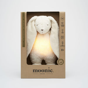 MOONIE Organic Humming Bunny with Lamp - Polar Boxed