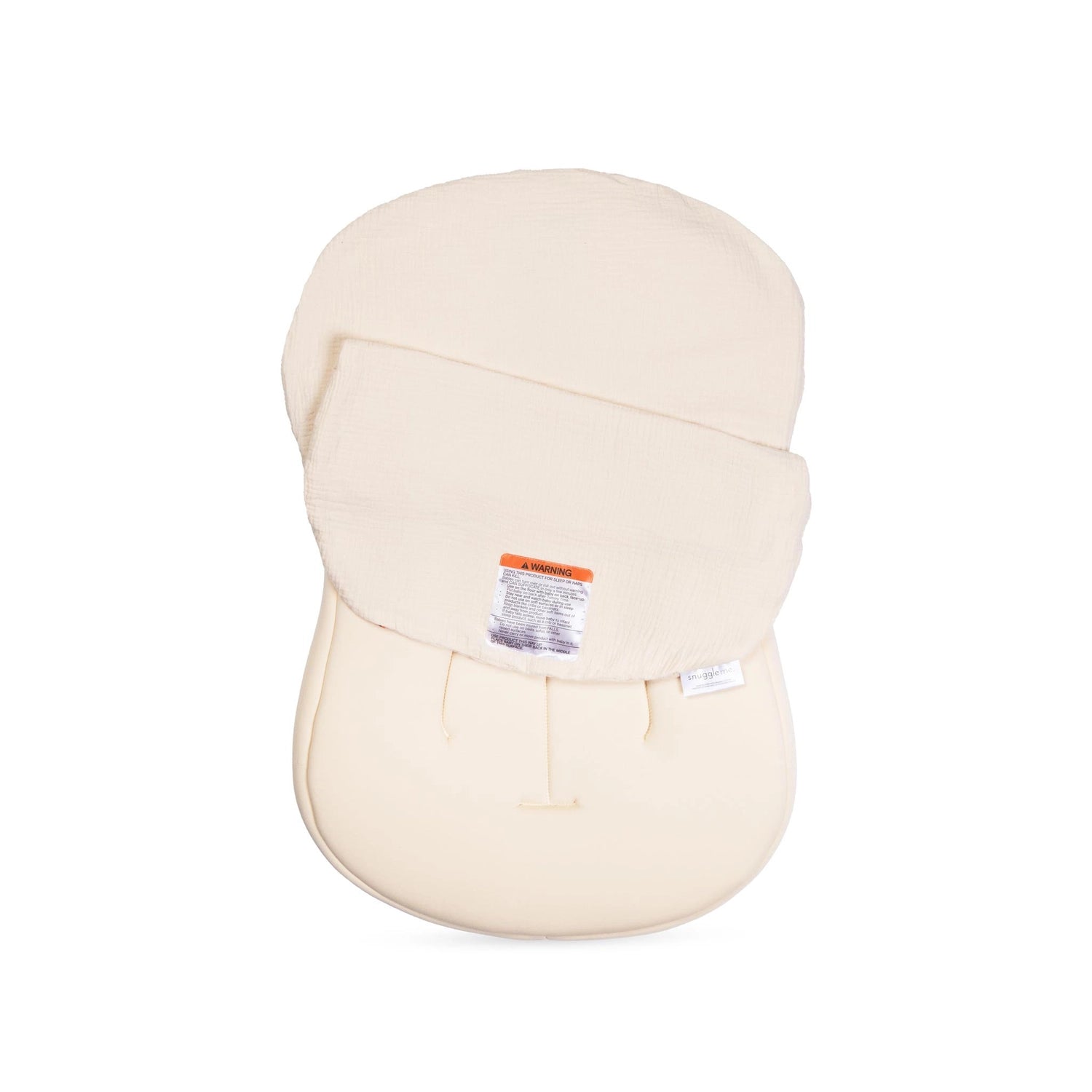 Snuggle Me Organic Curve Lounger Muslin Cover - Natural on Curve Lounger