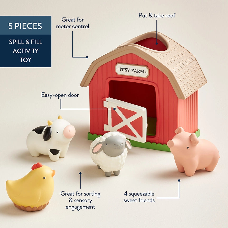 Itzy Ritzy Spill & Fill Activity Toy - Itzy Play Farm Contents