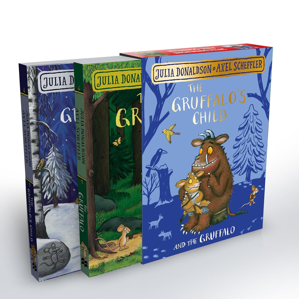 The Gruffalo & The Gruffalo's Child Board Book Gift Set Slipcase - Back of Slipcase