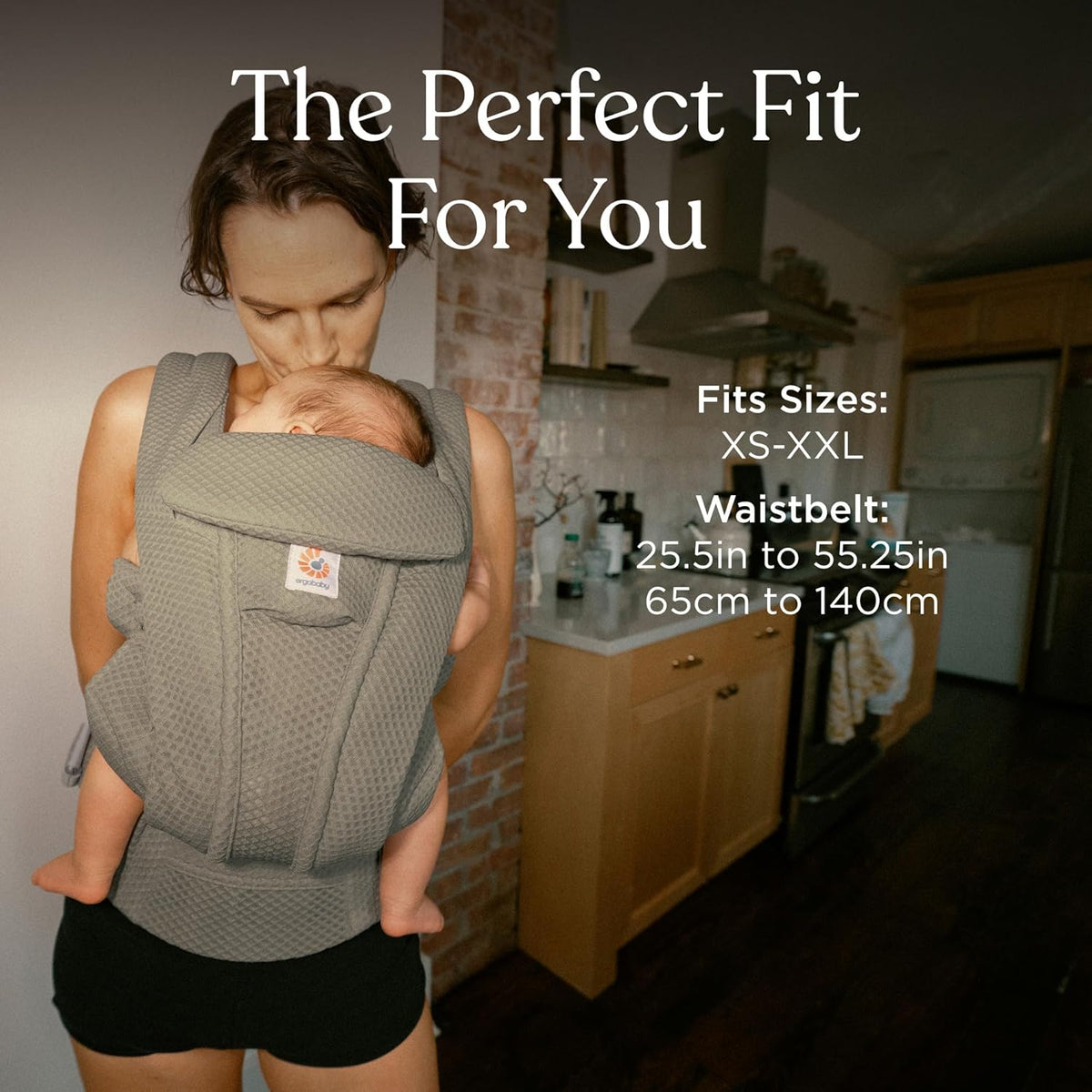 Ergobaby Omni Deluxe Mesh Baby Carrier - Soft Olive - The Perfect Fit