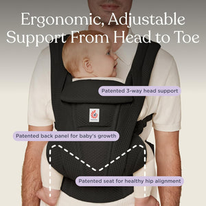 Ergobaby Omni Deluxe Mesh Baby Carrier - Adjustable Support