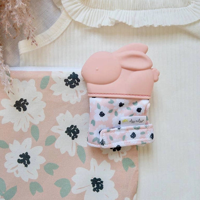 Bunny - Itzy Ritzy Itzy Mitt Silicone Teething Mitt - Lifestyle