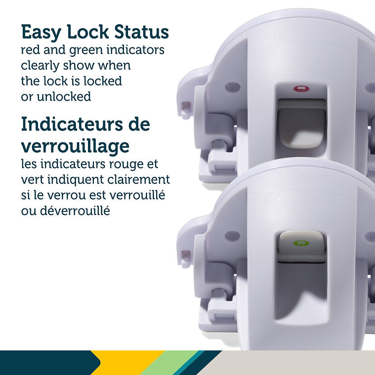 Safety 1st Secure to Explore Adhesive Magnetic Lock System - Red to Green Lock Status