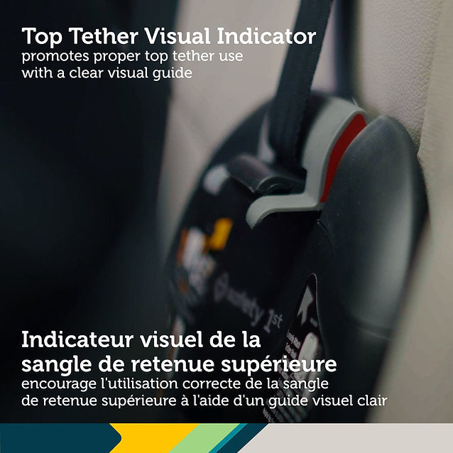 Safety 1st Turn & Go 360° DLX Rotating All-in-One Convertible Car Seat - Hexagon Horizon Top Tether Visual Indicator