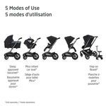 Maxi-Cosi Fame Stroller - Twillic Black 5 Modes of Use