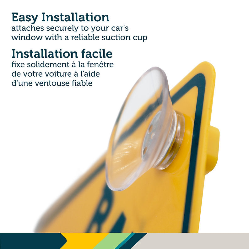 Safety 1st Bilingual Baby On Board Sign - Suction Cup Install