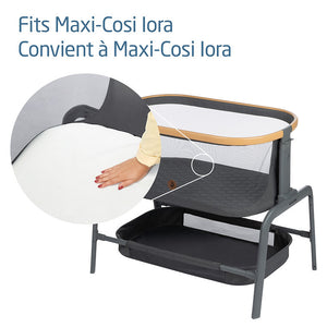 Maxi-Cosi Iora Bassinet Bedsheets 2 PK Custom Fit for Maxi-Cosi Iora Bedside Bassinet