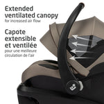 Maxi-Cosi Mico Luxe+ - Twillic Truffle Extended Ventilated Canopy